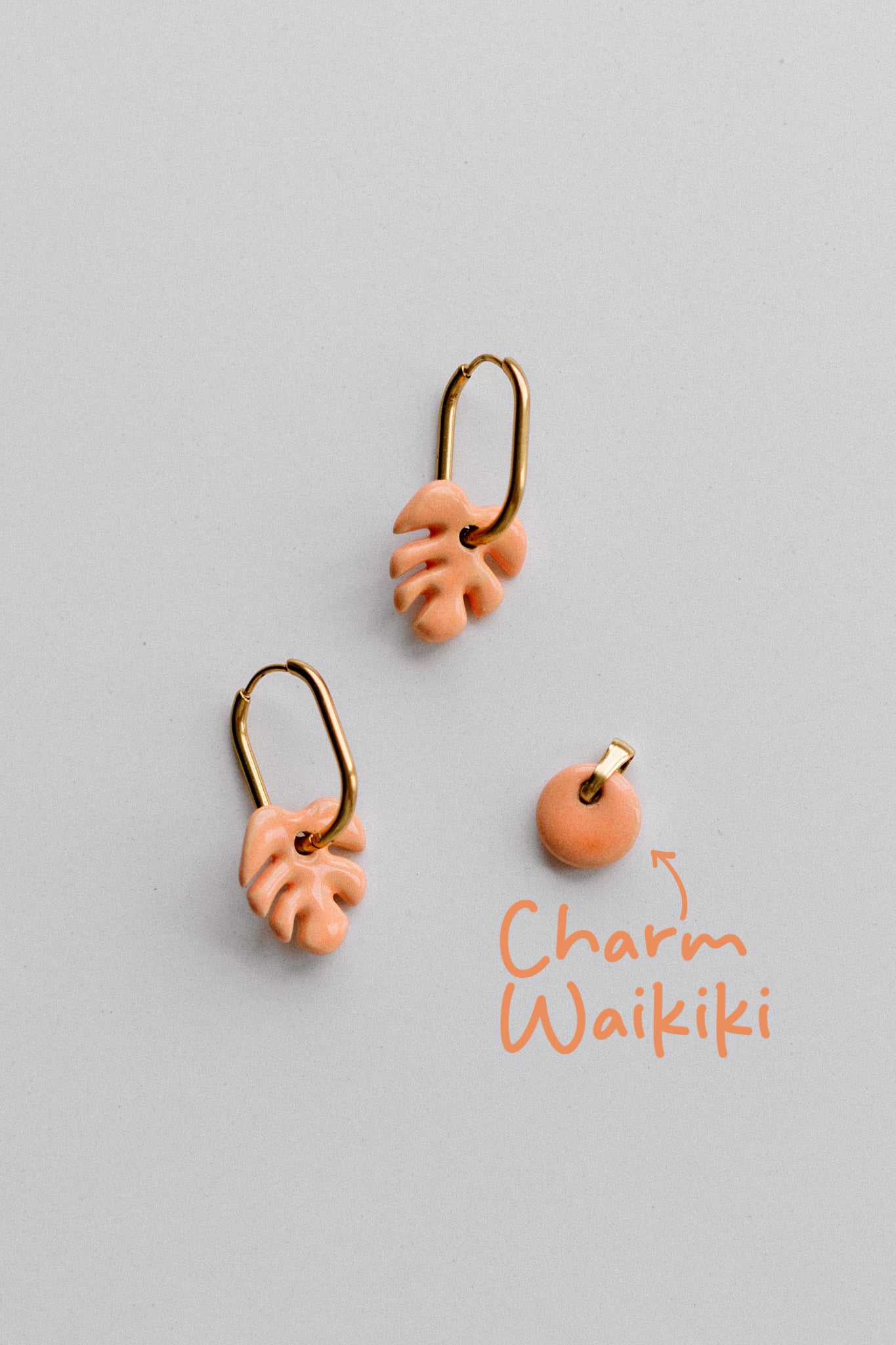 Pendientes Mini Aloha Naranja | S