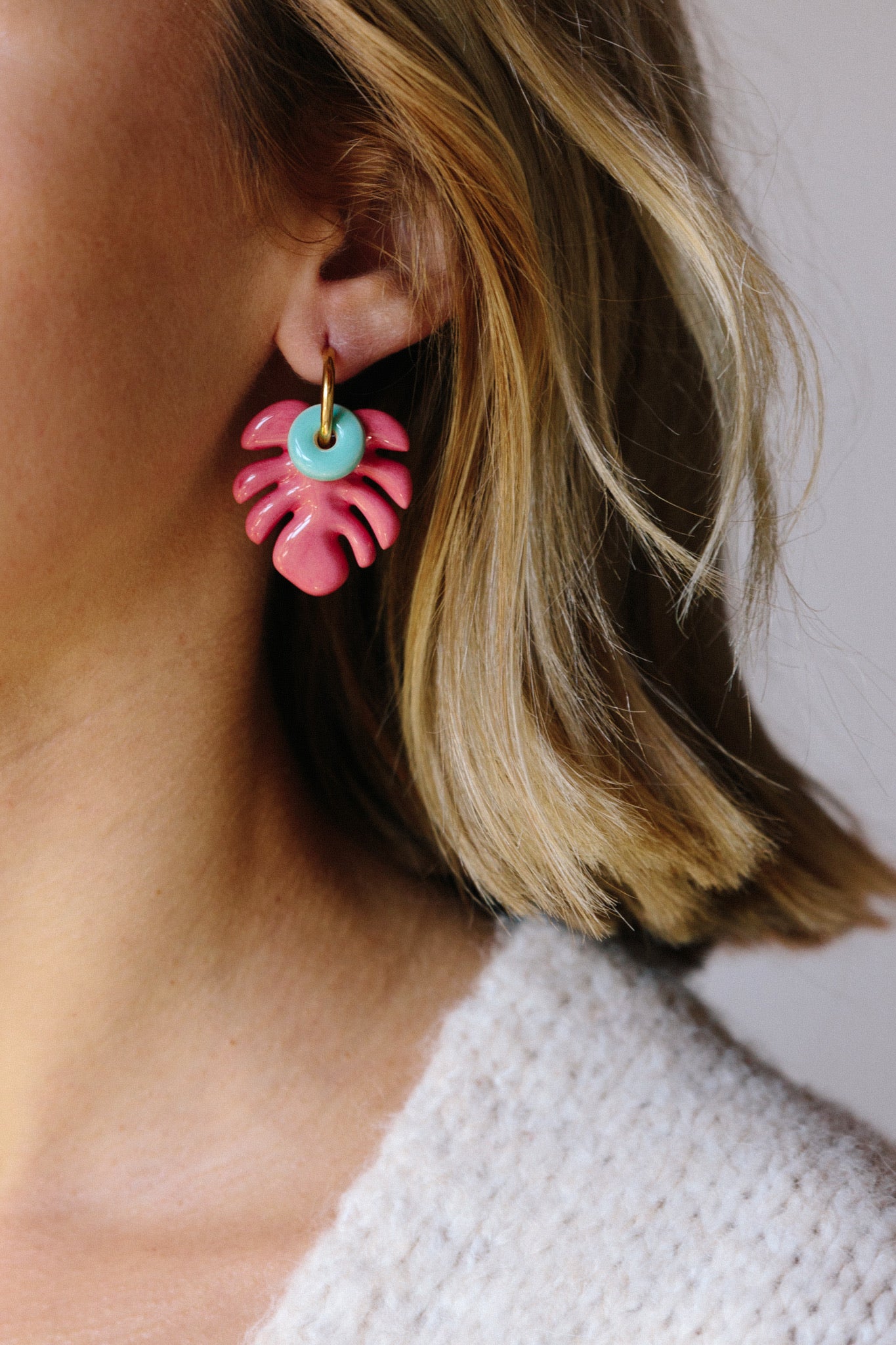 Pendientes Aloha Pink | XL