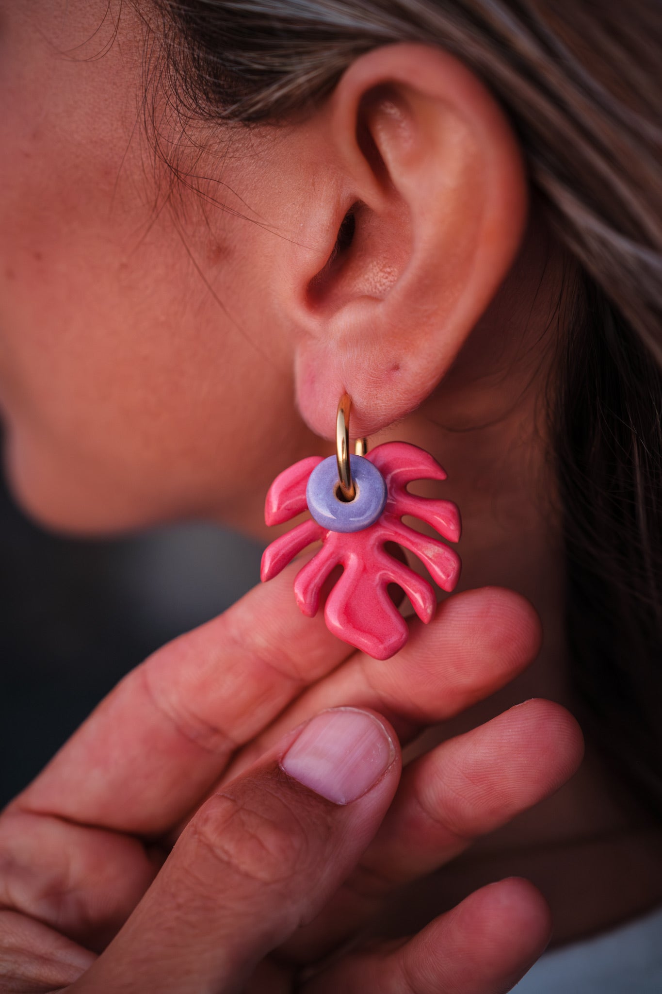 Pendientes Aloha Pink | XL